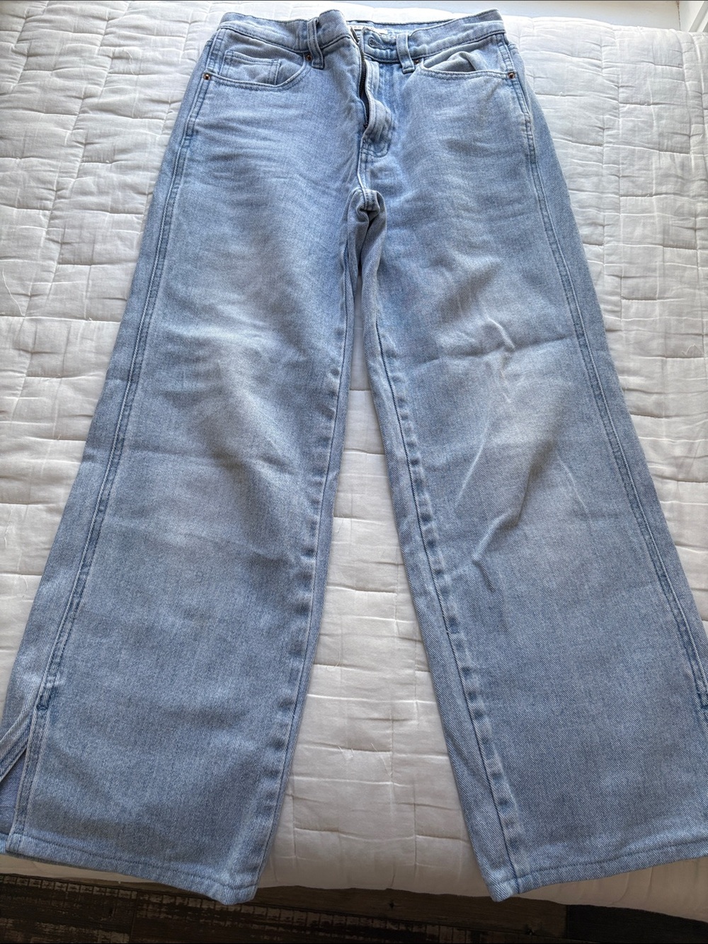 PacSun Light Blue Wide-Leg Jeans